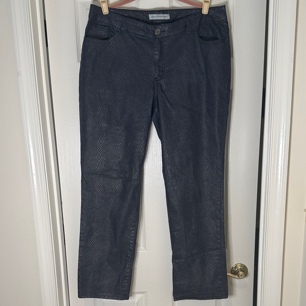 Chico's Dark Blue Straight Leg Jeans